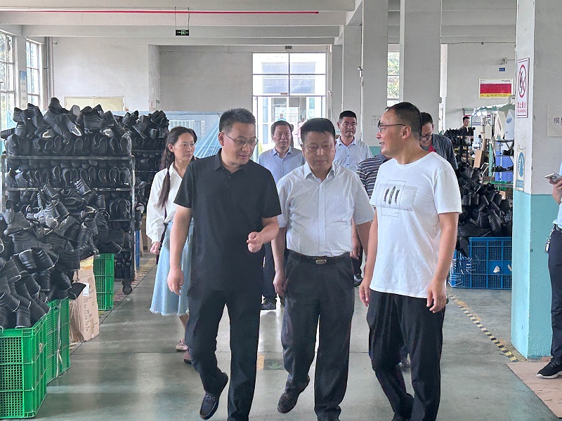 山东钢铁集团领导莅临百华鞋业调研指导